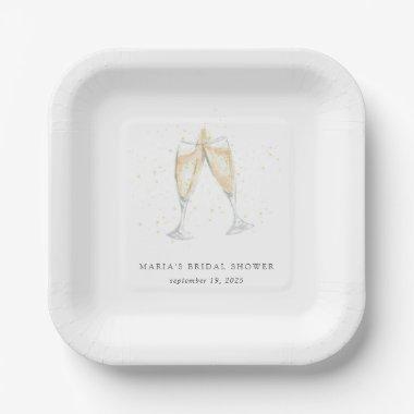 Champagne Toast Personalized  Paper Plates