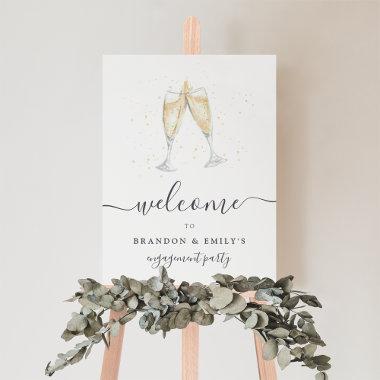 Champagne Toast Personalized Event Welcome Sign