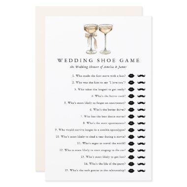 Champagne Wedding Shoe Game  Template