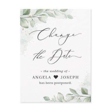 Change of Date Plan Eucalyptus Greenery Succulent Post