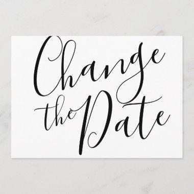 Change the Date Postponed Cancelled Event Modern Invitations