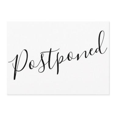 Change the Date Postponed Cancelled Event Modern Invitations