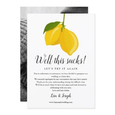 Change the Date Postponed Cancelled Lemons Photo