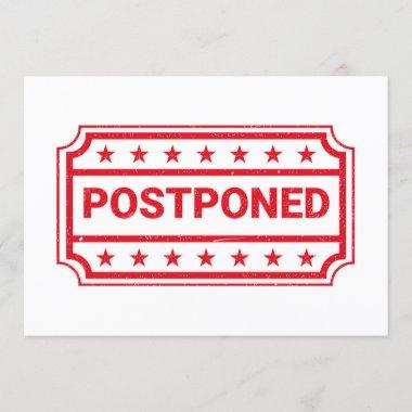 Change The Date Postponed Event Cancellation Invitations
