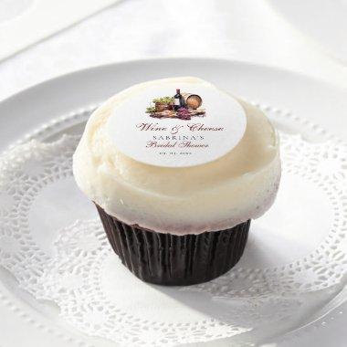 Charcuterie Board Wine & Cheese  Edible Frosting Rounds