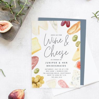 Charcuterie Wine & Cheese Bridesmaids Brunch Invitations