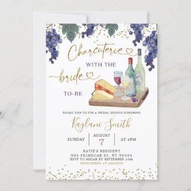 Charcuterie With The Bride To Be Bridal Shower Invitations