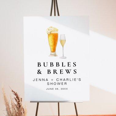 CHARLIE Bubbles & Brews Couples Shower Welcome Foam Board