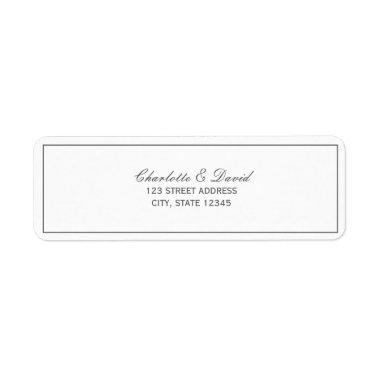 Charlotte B Frame Return Address Label