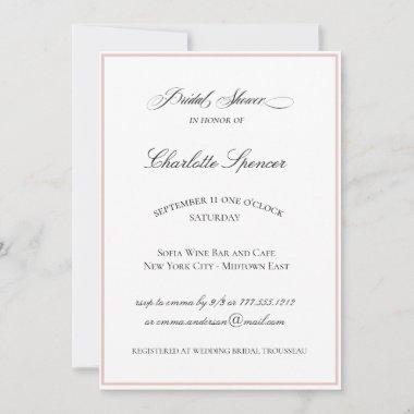 CharlotteF | Elegant Wedding Bridal Shower Invitations