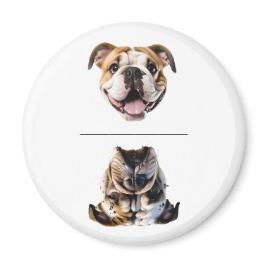 Charming Bulldog Clean/Dirty Dishwasher Magnet