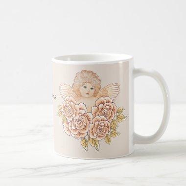 Charming Cherub Angel custom name Mug