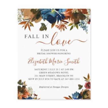 Cheap Fall in Love Floral Navy Blue  Flyer