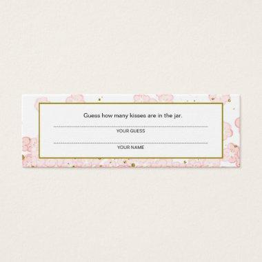 Cheap How Many Kisses Pink Gold Glitter Floral
