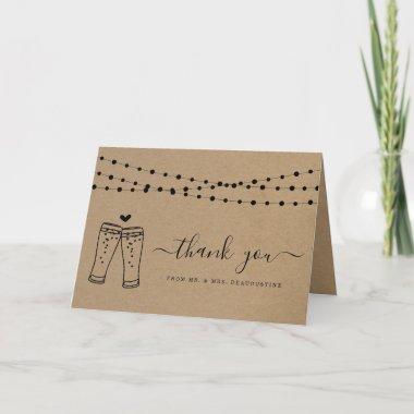 Cheers & Beers Toast & String Lights Thank You Car Invitations