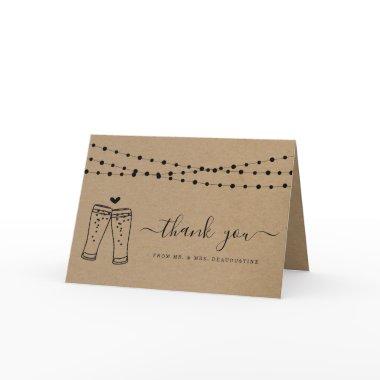 Cheers & Beers Toast & String Lights Thank You Car Invitations