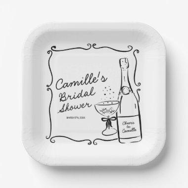 Cheers Brunch and Bubbly  Paper Plates