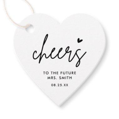 Cheers Future Mrs Modern Bridal Shower Favor Tags