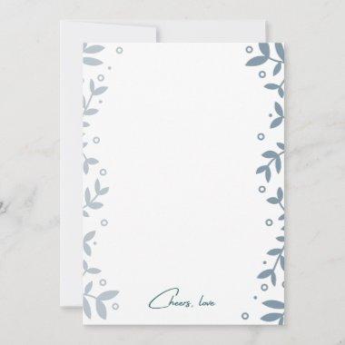 Cheers Love Personal Bridal Shower Note Invitations