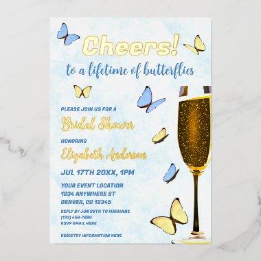 Cheers To A Lifetime Of Butterflies  Foil