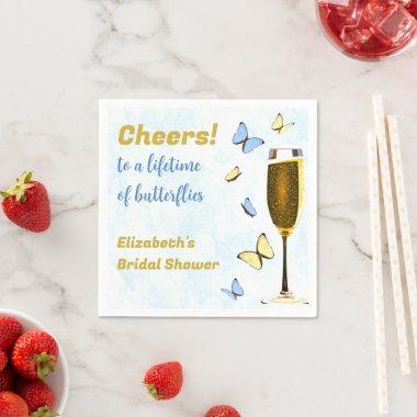 Cheers To A Lifetime Of Butterflies  Napkins
