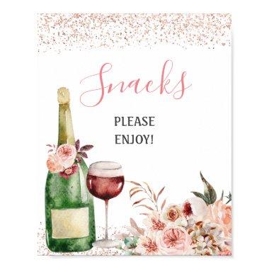 Cheers to Love Blush Pink  Snacks Poster