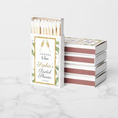 Cheers to Love Botanical  Party Matchboxes