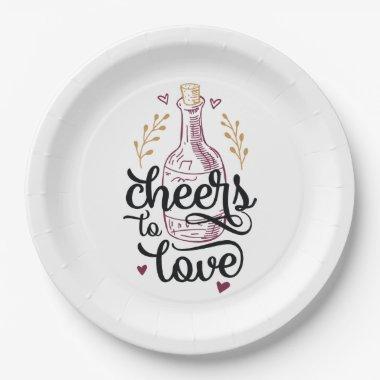 Cheers to Love  Paper Plates