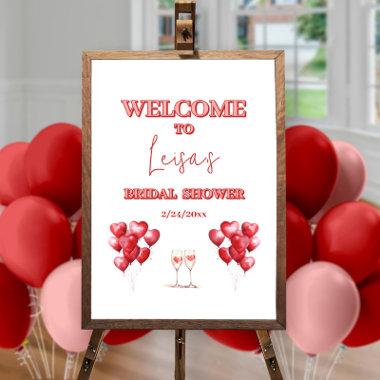 Cheers to Love Bridal Shower Welcome Sign