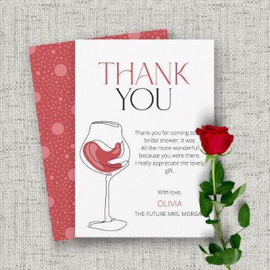 Cheers to Love | Wine Tasting Bridal Shower Thank You Invitations