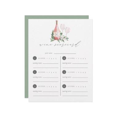 Cheers to Love Wine Tasting ScoreInvitations