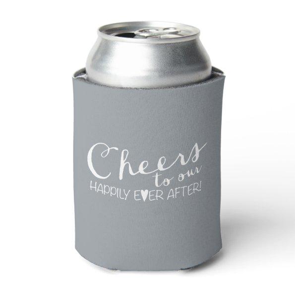 Cheers to our Happily Ever After | Wedding Can Cooler