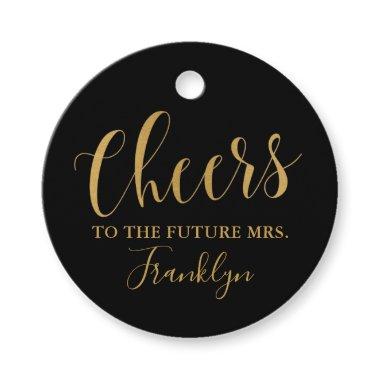 Cheers to the Future Mrs Bridal Shower Champagne  Favor Tags
