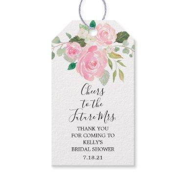 Cheers to the future Mrs bridal shower champagne Gift Tags