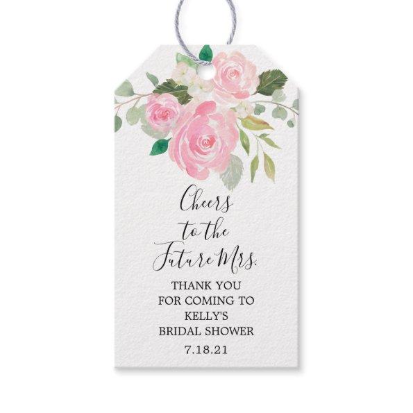 Cheers to the future Mrs bridal shower champagne Gift Tags