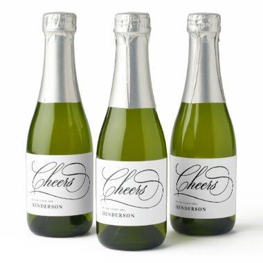 Cheers to the Future Mrs  Mini Sparkling Wine Label