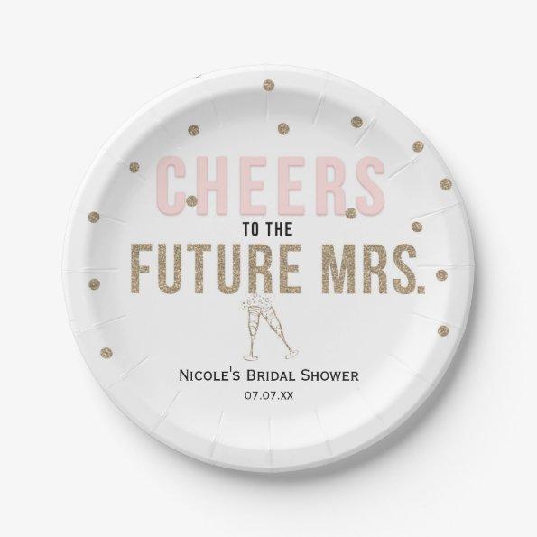 Cheers to the Future Mrs. Modern  Paper Plates