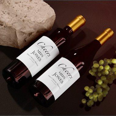 Cheers to the future mrs | Simple  Wine Label