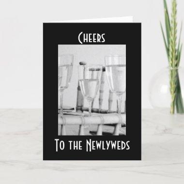 CHEERS TO THE NEWLYWEDS AND CONGRATULATIONS Invitations