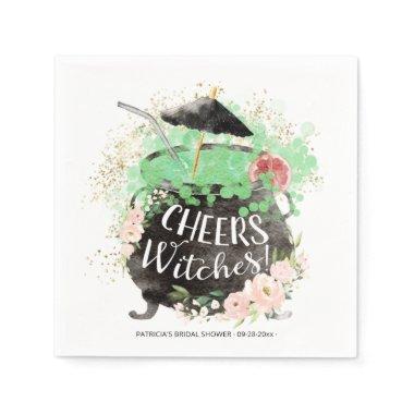 Cheers Witches Cocktail Halloween Bridal Shower Napkins