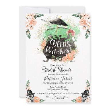 Cheers Witches Halloween Bridal Shower Invitations