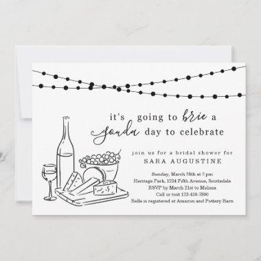 Cheese Theme Bridal Shower Invitations