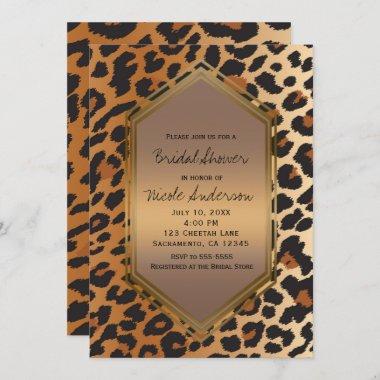 Cheetah Leopard Wild Animal Print Exotic Invitations