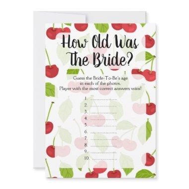 Cherries How Old Was The Bride Shower Game