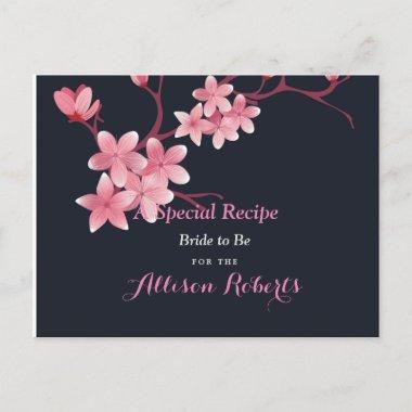 Cherry Blossom  Bridal Shower Recipe PostInvitations