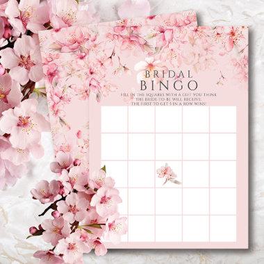 Cherry Blossom Delight Bridal Shower Bingo Game Invitations