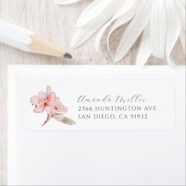 Cherry Blossom Delight Return Address Label