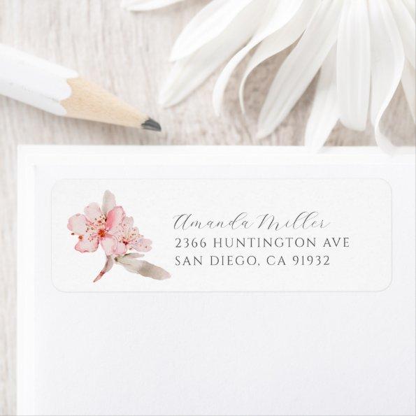 Cherry Blossom Delight Return Address Label