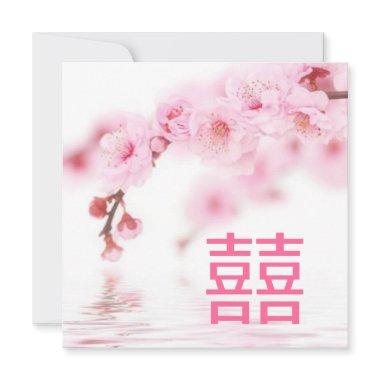 cherry blossom pink sakura Chinese Wedding