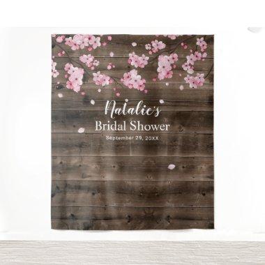 Cherry Blossom Rustic Barn  Backdrops
